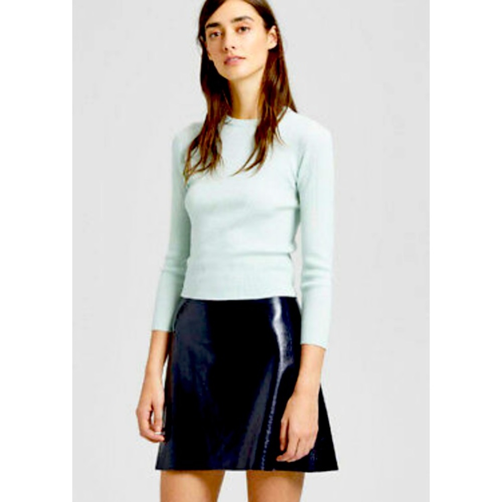 Theory|Mirza Refine Ribbed Crew Neck| P/XS